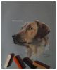 Dog pastel art work