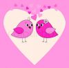 Birds in love