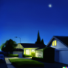 Suburban Night Sky (DALL-E)