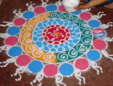 Majhya jawene kadhleli rangoli