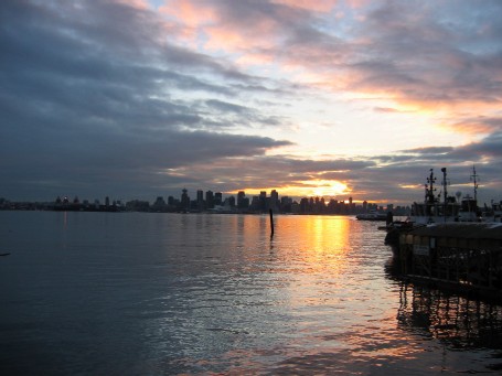 Vancouver Skyline from Shores of North Vancouver